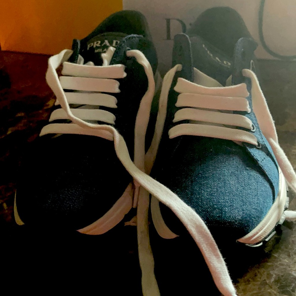Prada Denim sneakers Worn only a half day New size 37